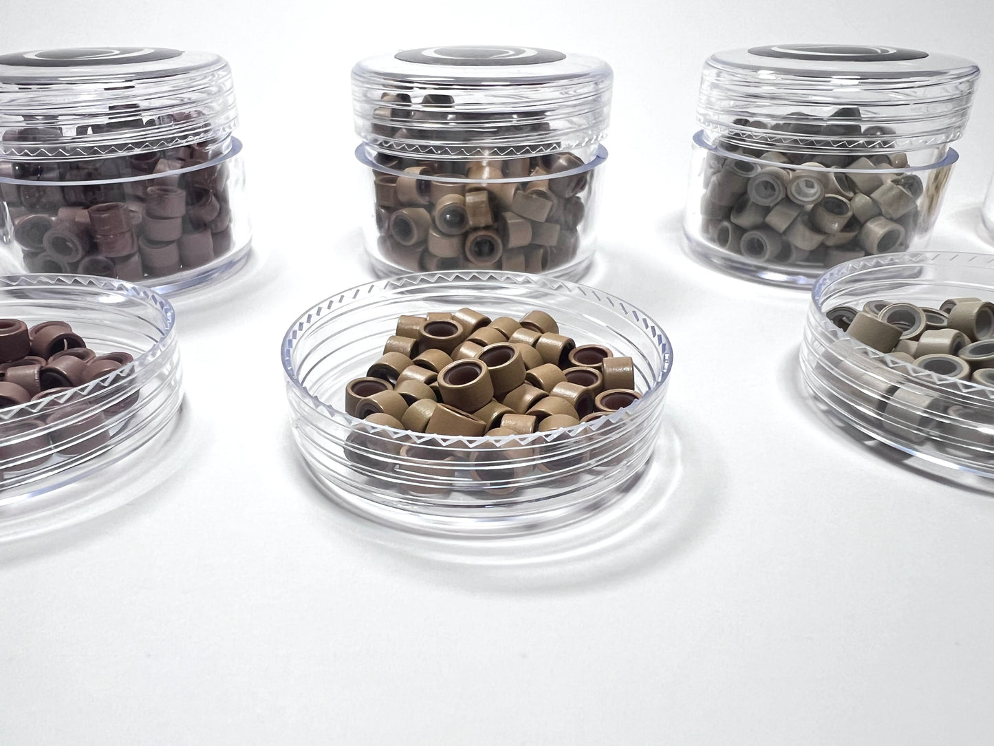 Micro Aros con Silicon / Silicone Lined Micro Beads